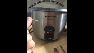 REPARA TU OLLA ARROCERA SI NO CALIENTA♨️♨️ REPARACION DE OLLA ARROCERA BLACKampDECKER PASO A PASO [upl. by Anairdna518]