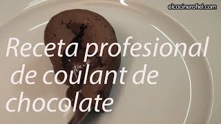 RECETA PROFESIONAL DE COULANT DE CHOCOLATE [upl. by Leone]