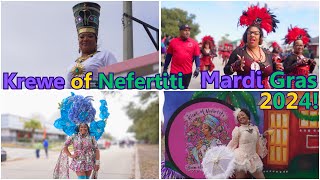 Krewe Of Nefertiti Parade 2024 Mardi Gras 2024 A NEW PARADE FOR US in New Orleans EAST LETS GO [upl. by Maurits]