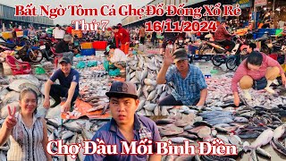 Bất Ngờ Tôm Cá Ghẹ Đổ Đống Xổ Rẻ Sáng Thứ 7  16112024  Chợ Đầu Mối Bình Điền [upl. by Reamy]