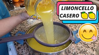 Como hacer limoncello casero paso a paso How to make limoncello 😋🍋🍸 [upl. by Avihs668]