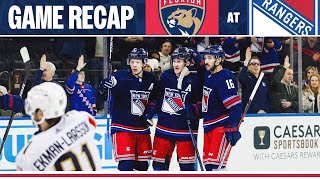 GAME HIGHLIGHTS New York Rangers vs Florida Panthers 32324 [upl. by Dukey]