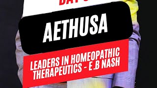 Day 05 of Mastering Nash Materia Medica  Aethusa homoeopathy homeopathy materiamedica shorts [upl. by Ydorb]