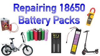 How to REPAIR 18650 Battery Packs and others [upl. by Peursem]