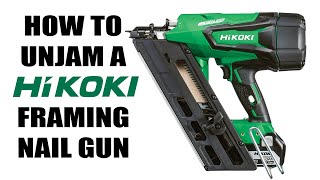 How to Unjam a Hikoki Framing Nail Gun [upl. by Burkitt44]