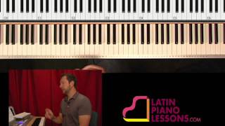 Montunos amp Progressions  Salsa Piano Lessons ex 1 [upl. by Oliana]