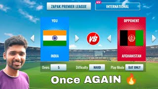 India Vs Afghanistan Gameplay With Facecam in Hindi  Will India Able To Chase 78 Runs in 5 Overs [upl. by Murdoch137]