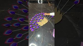 Beautiful Peacock Wall Decor Craft short youtubeshort reel viral diycrafts trending walldecor [upl. by Akierdna630]