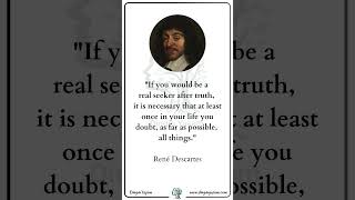 3 Enlightening Quotes of Descartes ✨🔮✨ René Descartes  Dinginyasamcom quotes philosophy [upl. by Selec]