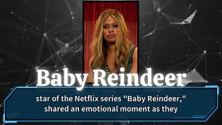 Laverne Cox and quotBaby Reindeerquot star Nava Mau in tears as she makes transgender history at Emmys [upl. by Yreved]