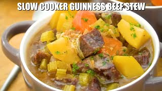 Slow Cooker Guinness Beef Stew  Sweet and Savory Meals [upl. by Maxama953]