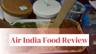 Air India Food Review  Vegetarian food I got 🍲 [upl. by Eedahs]