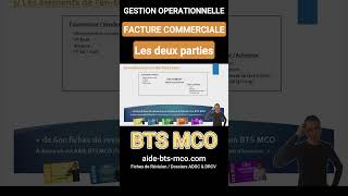 Quelles sont les DEUX parties dune FACTURE   Gestion en BTS MCO [upl. by Ellekcim487]