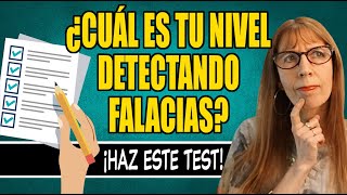 ¿Cuál es tu NIVEL detectando FALACIAS ¡Haz este TEST tras aprenderlas FILOSOFÍA [upl. by Amrac527]