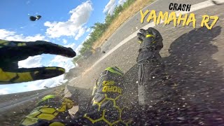 JAI CRASH LA R7 VITALITY 🏍️💥 [upl. by Woodall]