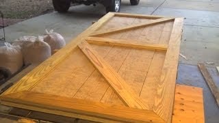 Custom Shed Door Designed and Built in one short video [upl. by Atilrak501]