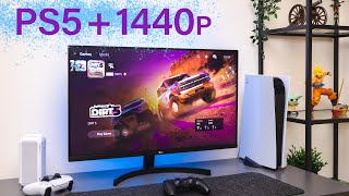 I Paired My PlayStation 5 With a 1440p Monitor  How Good Is It [upl. by Audry]