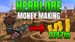 Rs3 HERBLORE is CRAZY GP Runescape 3 Money Making [upl. by Ellenyl]