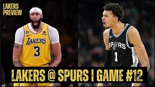 Lakers Spurs Preview  Bench Production  Wemby vs AD [upl. by Niac]