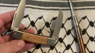 LionSTEEL BestMan BM13 Pocket Bohler M390 Steel Blades Olive Wood Handle Scales [upl. by Ainattirb]