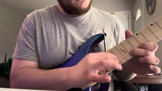 RINGS OF SATURN  THEOGONY Guitar solo cover [upl. by Anabelle]