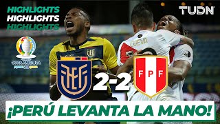 Highlights  Ecuador 22 Perú  Copa América 2021  Grupo BJ4  TUDN [upl. by Nevins]