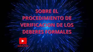 PROCEDIMIENTO DE VERIFICACIÓN DEBERES FORMALES DE CONTRIBUYENTES ORDINARIOS Y ESPECIALES VENEZUELA [upl. by Attenyt]