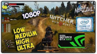 GTX 1060 6GB  i7 7700HQ  16GB RAM  THE WITCHER 3  low medium high ultra settings  1080p [upl. by Lennard]