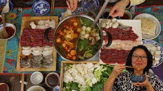 Easy Chinese Hot Pot With A Sate Broth [upl. by Colville]