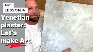 Venetian Plaster tutorial Metallic Stone Sample [upl. by Fanny]