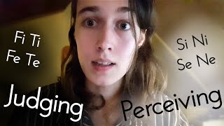 MBTI Judging vs Perceiving explained using the Cognitive Functions [upl. by Arabella]