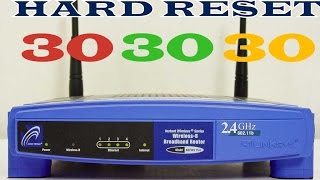 ✅ Como hacer Hard Reset 303030 en Routers Linksys [upl. by Kelby733]