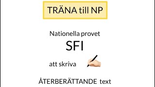 How to Learn Swedish Träna till NP nationella provet SKRIVA [upl. by Ssyla]