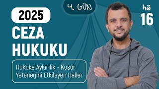 16 Ceza Hukuku KAMPI  Hukuka Aykırılık  Kusur Yeteneğini Etkileyen Haller  Murat AKSEL [upl. by Accebor]