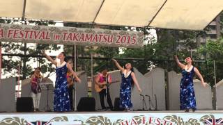 ALOHA FESTIVAL IN TAKAMATSU 2015 KAULANA SHOW 516 [upl. by Yee817]