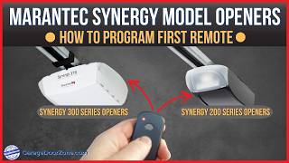 Marantec Synergy Garage Door Openers  Learn how to program 1st remote into Marantec Synergy openers [upl. by Coumas]