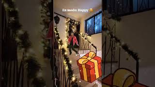 DECORACION DE NAVIDAD Sencilla Para Escalera y Entrada trending minivlog christmas tutorial [upl. by Hanfurd]