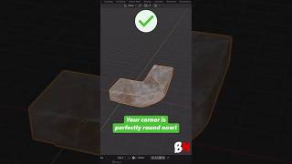 How to Make Round Corners in Blender shorts blender 3d [upl. by Kera701]