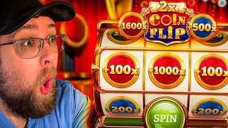 BIG BETS amp HUGE MULTIPLIERS ON CRAZY COIN FLIP GAME SHOW [upl. by Konstance]