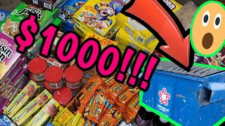 1000 DUMPSTER DIVING Food HAUL Saving Food From the Dumpsters in America [upl. by Badr]