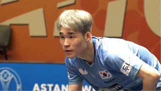 Tomokazu Harimoto vs Jang Woojin  MTQF  2024 Asian Championship [upl. by Assirk]