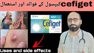 Cefiget cefxime capsule usesbenefits and side effects of cefxime 400mg [upl. by Hembree]