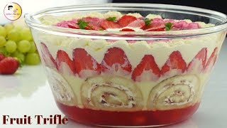 ঈদের সেরা আকর্ষণ ফ্রুট ট্রাইফল  Fruits Custard Trifle  Eid Dessert Recipes  Ramadan Recipe [upl. by Jahdai]