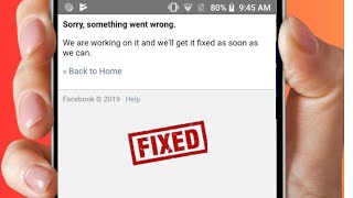 Solved✅ Were Sorry But Something Went Wrong Facebook [upl. by Anuska]