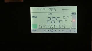 285 kHz NDB L quotGRquot desde el Aeropuerto de Granada captada en Moraleda de Zafayona [upl. by Meakem497]