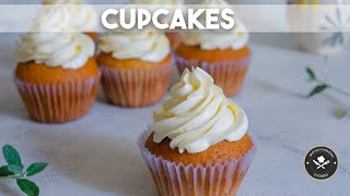 COMO HACER CUPCAKES DE VAINILLA RECETA BASICA [upl. by Animehliw]