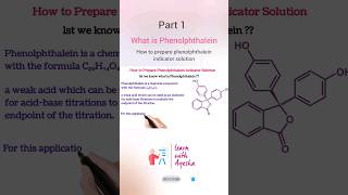 what is phenolphthalein indicator and its properties viral chemistryexperiment chemical shorts [upl. by Whitnell]