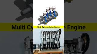 Multi Cylinder Engine  Inline Engine📌 engine solidworks engineering mechanical mechanism [upl. by Terb]