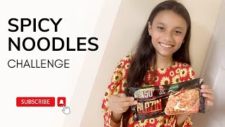 Spicy Noodle Challenge  Anzia Sanzia  vlog sistrology [upl. by Sherourd]