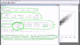 R  Simple Linear Regression part 2 [upl. by Krakow343]